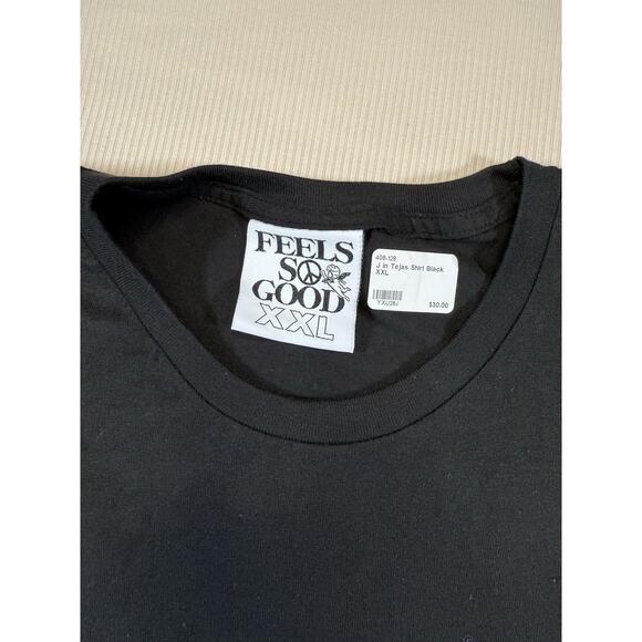 Feels So Good Tejas T-Shirt XXL Black “Put the J Back in Texas” Graphic Tee - Picture 7 of 8